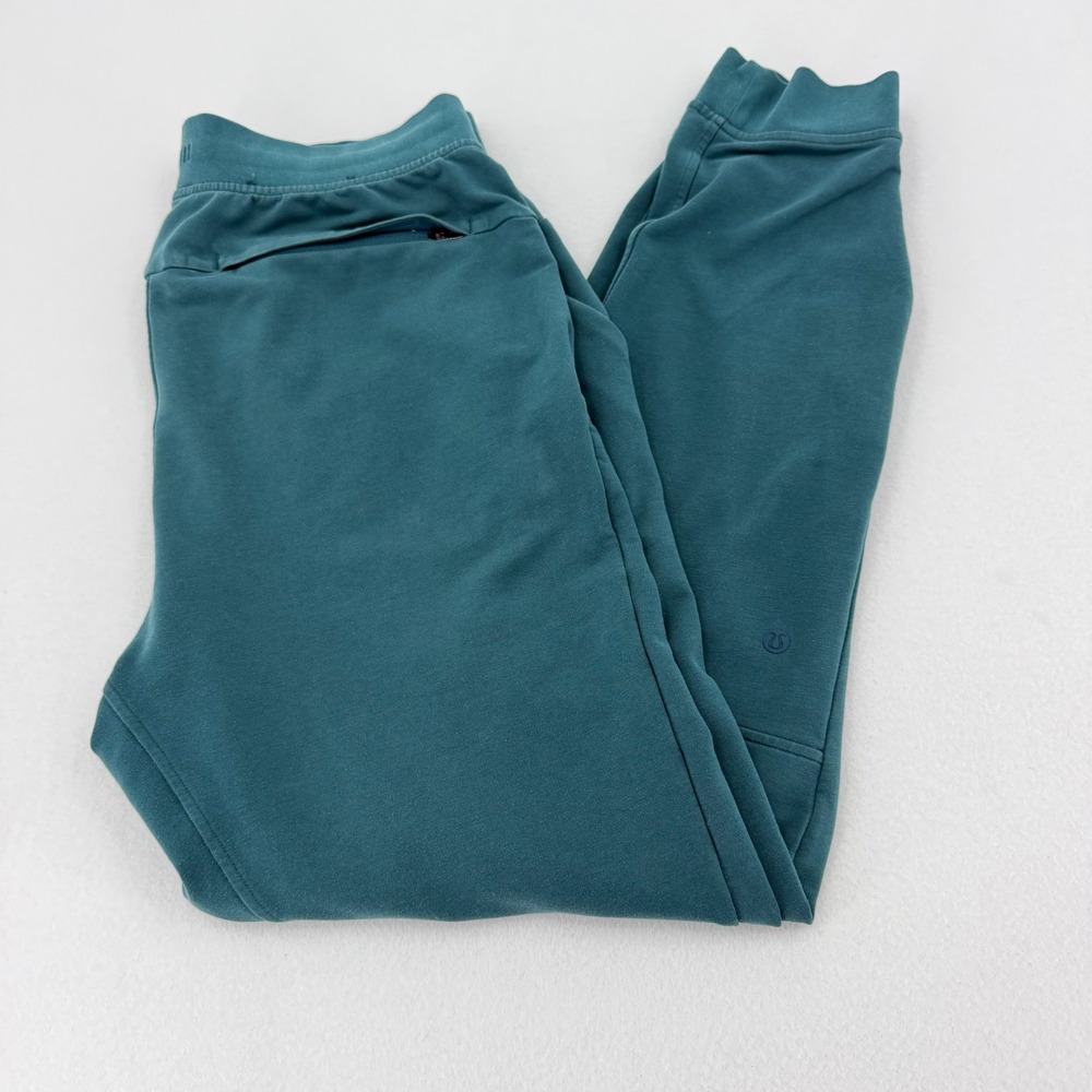 Lululemon City Sweat Joggers Mens Medium Teal Blue Tapered Excellent